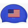 Silicone swim cap, 2 sizes with adult & children separately